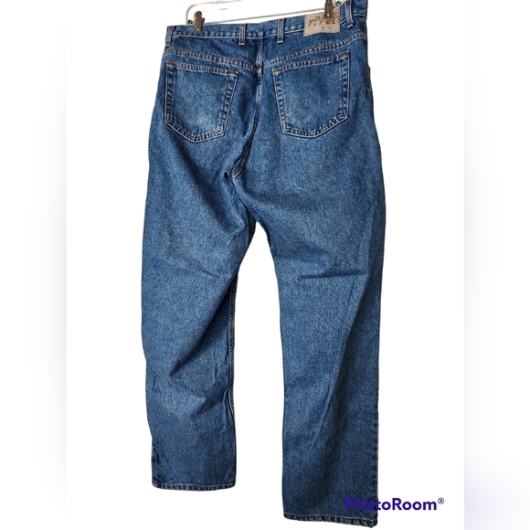 38X32 BERKLEY JENSON Men’s Blue Jeans Cotton - Picture 2 of 4